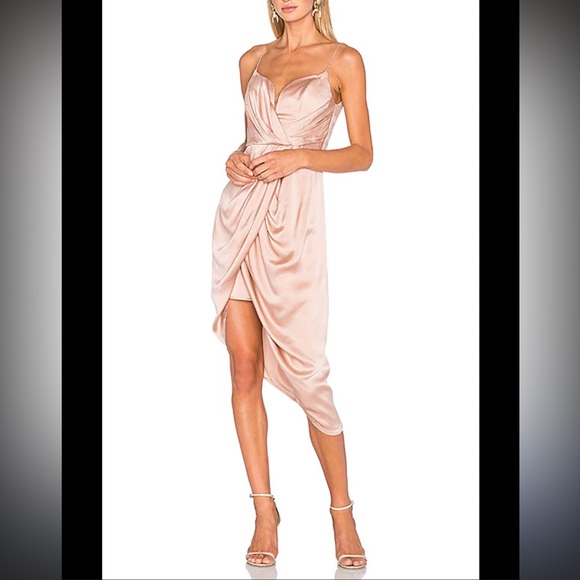 Zimmermann Dresses & Skirts - Zimmermann Asymmetric wrap-effect suede silk dress